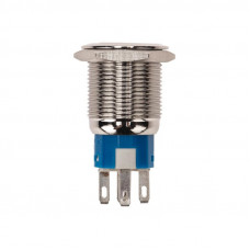 Кнопка антивандальная Ø19 12В(LED) Фикс (5с) OFF-ON/ON-OFF подсв/красная REXANT