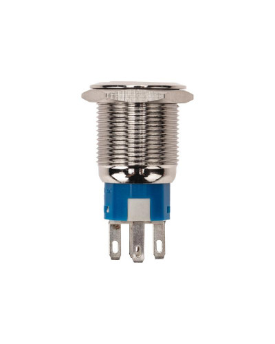 Кнопка антивандальная Ø19 12В(LED) Фикс (5с) OFF-ON/ON-OFF подсв/красная REXANT
