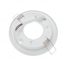 Комплект лампы и светильника GX53 «ЯРКИЙ НЕЙТРАЛЬНЫЙ БЕЛЫЙ» лампа 15,5 Вт  нейтрального белого цвета свечения 4000 K и светильник под лампу GX53 белого цвета (604-068+608-001) REXANT