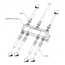 Делитель ТВх6 под F-разъем, 5-1000МГц REXANT