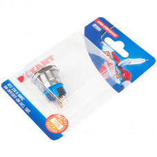 Кнопка  антивандальная Ø22 250В 5А Б/Фикс (6с) (ON)-OFF/(OFF)-ON подсв/красная (в упак. 1шт.) REXANT