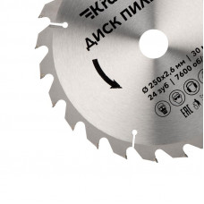 Диск пильный 250 мм х 24 зуб х 30 мм KRANZ