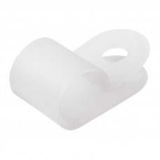 Скоба под винт 9мм, белая (50 шт/уп) REXANT