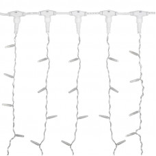 Гирлянда светодиодная Занавес 2х1,5м 300 LED ЖЕЛТЫЙ прозрачный ПВХ IP65 постоянное свечение 230В блок в комплекте NEON-NIGHT