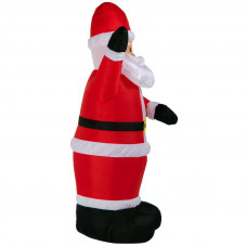 3D фигура надувная Дед Мороз приветствует, размер 180 см, внутренняя подсветка 5 LED, компрессор с адаптером 12В, IP 65 NEON-NIGHT