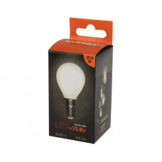 Лампа филаментная Шарик GL45 9,5Вт 915Лм 4000K E14 матовая колба REXANT