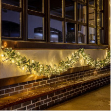 Гирлянда еловая заснеженная 2,7м, диаметр 26см, ПВХ NEON-NIGHT