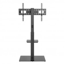 Напольная стойка с кронштейном для телевизора 37'-70', с дополнительной полкой для медиаоборудования, серия PROFI REXANT