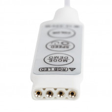 LED мини контроллер с разъемом 5,5х2,1 мм 72/144 W, 3 кнопки, 12 V/24 V