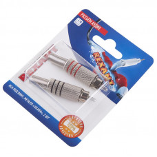 Разъем аудио/видео, штекер RCA, винт, серебро, 2 шт. REXANT