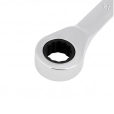 Ключ комбинированный трещоточный 9мм, CrV, зеркальный хром REXANT