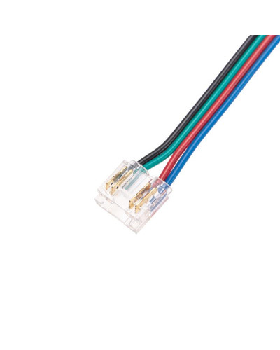 Коннектор с проводами для подключения к контроллеру светодиодной ленты RGB COB 10мм REXANT