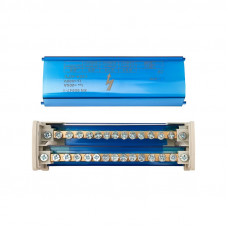 Шина на DIN-рейку в корпусе (кросс-модуль) 2х15 REXANT