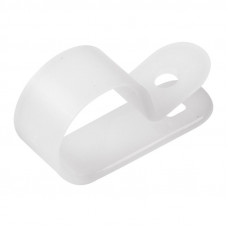 Скоба под винт 20мм, белая (50 шт/уп) REXANT
