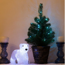 Акриловая светодиодная фигура Медвежонок 24х11х18 см, 4,5 В, 3 батарейки AA (не входят в комплект), 16 светодиодов NEON-NIGHT