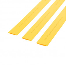 Трубка термоусаживаемая ТУТ нг 19,0/9,5мм, желтая, упаковка 10 шт. по 1м REXANT