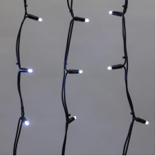 Гирлянда светодиодная Бахрома (Айсикл) 5х0,7м 152 LED БЕЛЫЙ черный каучук 2,3мм IP67 постоянное свечение 230В нужен блок 315-000 NEON-NIGHT