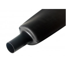 Трубка термоусаживаемая ТУТ нг 100,0/50,0мм, черная, упаковка 10 шт. по 1м REXANT
