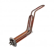 Нагревательный элемент для бойлера ТЭН RF64 2,0 кВт (700+1300 Вт), фланец 64 мм, место под анод М4 ,клеммы под разъем, L350мм, горизонтальный, 220V + анод М4 REXANT