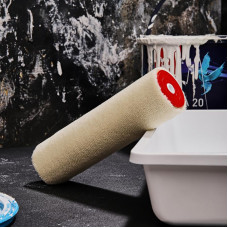 Ролик (сменный) велюр, ворс  5 мм, ширина ролика 180 мм,  Ø 42 мм, бюгель 8 мм серия «Мастер» REXANT