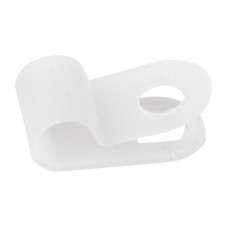 Скоба под винт 5мм, белая (50 шт/уп) REXANT