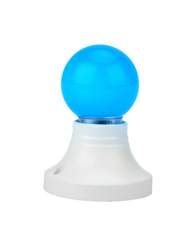 Лампа светодиодная, диаметр 45мм, E27, 5 LED, 2Вт, СИНИЙ, 230В NEON-NIGHT