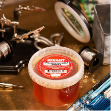 Канифоль сосновая, флюс НЕЙТРАЛЬНЫЙ, марка А, 500г, банка REXANT