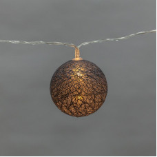 Тайские фонарики Северное сияние 3,5 м, прозрачный ПВХ, 20 LED, теплый белый