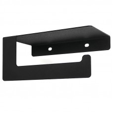 Держатель для туалетной бумаги с полкой хранения, черный REXANT