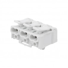 Клемма пружинная соединительная КСП 3-полюсная с монтажными ножками (100 шт./уп.) REXANT