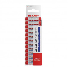 Батарейка алкалиновая AAA/LR03, 1,5В, 24 шт, блистер REXANT