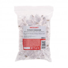 Разъем cквозной UTP RJ-45(8P8C), CAT 6 REXANT
