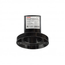 Патрон карболитовый настенный Е27 черный, c этикеткой, наклонный REXANT