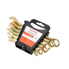 Набор ключей комбинированных (8, 10, 12, 13, 14, 17мм), 6 шт, желтый цинк REXANT