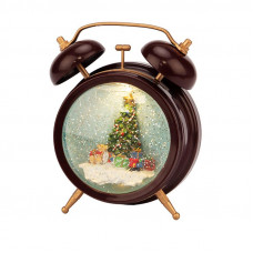 Декоративный светильник Часы с эффектом снегопада NEON-NIGHT