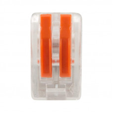 Универсальная клемма СМК 222-412, 2-проводная прозрачная 0,08-2,5/4 мм² (50 шт./уп.) REXANT