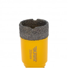 Коронка алмазная профессиональная по керамограниту и железобетону М14, вакуумное спекание, 32мм, для УШМ KRANZ