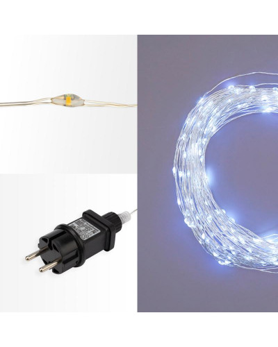 Гирлянда Роса с трансформатором 30 м, 300 LED, белое свечение NEON-NIGHT