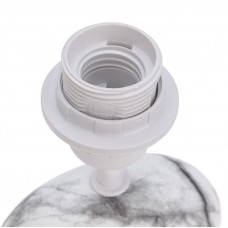 Светильник декоративный настольный Форте, основание дуга под белый мрамор, черный абажур, цоколь Е27, 60Вт REXANT