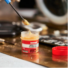 Флюс для пайки, паста TR-RMA KELLER, 20мл, банка REXANT