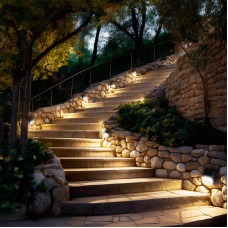 Светильник настенный 4500К, со встроенным аккумулятором, солнечной панелью, датчиками движения и освещенности LAMPER