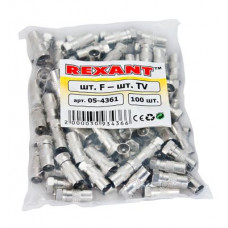 Переходник штекер F – штекер TV REXANT