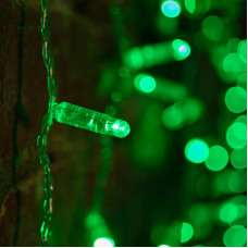 Гирлянда светодиодная Занавес 2х1,5м 360 LED ЗЕЛЕНЫЙ прозрачный ПВХ IP65 постоянное свечение 230В блок в комплекте NEON-NIGHT