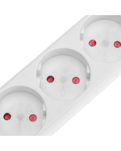 Удлинитель STANDARD 4 гнезда, 3м, 2х1,0мм², б/з, белый REXANT