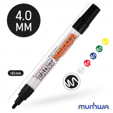 Маркер-краска 4мм, нитрооснова, черный MunHwa