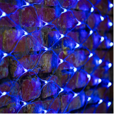 Гирлянда светодиодная Сеть 2х1,5м 288 LED СИНИЙ прозрачный ПВХ IP65 свечение с динамикой 230В блок в комплекте NEON-NIGHT