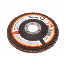 Круг лепестковый торцевой, P40, 115х22,2мм KRANZ