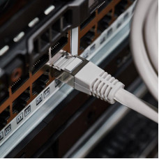 Шнур коммутационный, патч-корд F/UTP RJ45-RJ45, CAT 5e, LSZH серый, 1,5м REXANT