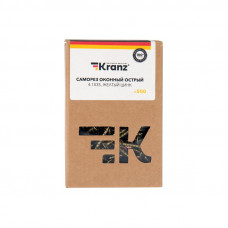 Саморез оконный острый 4,1х35мм, желтый цинк, короб (500 шт/уп) KRANZ