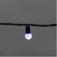 Гирлянда Мультишарики 20м, 200LED, диаметр 15мм, IP44, зеленый провод, свечение мульти (RG/RB), мигание, 230В NEON-NIGHT